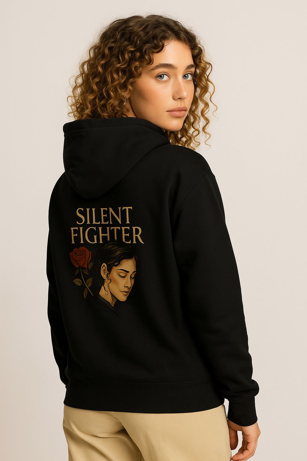 Silent Fighter Hoodie  For Those Who Rose Through the Pain